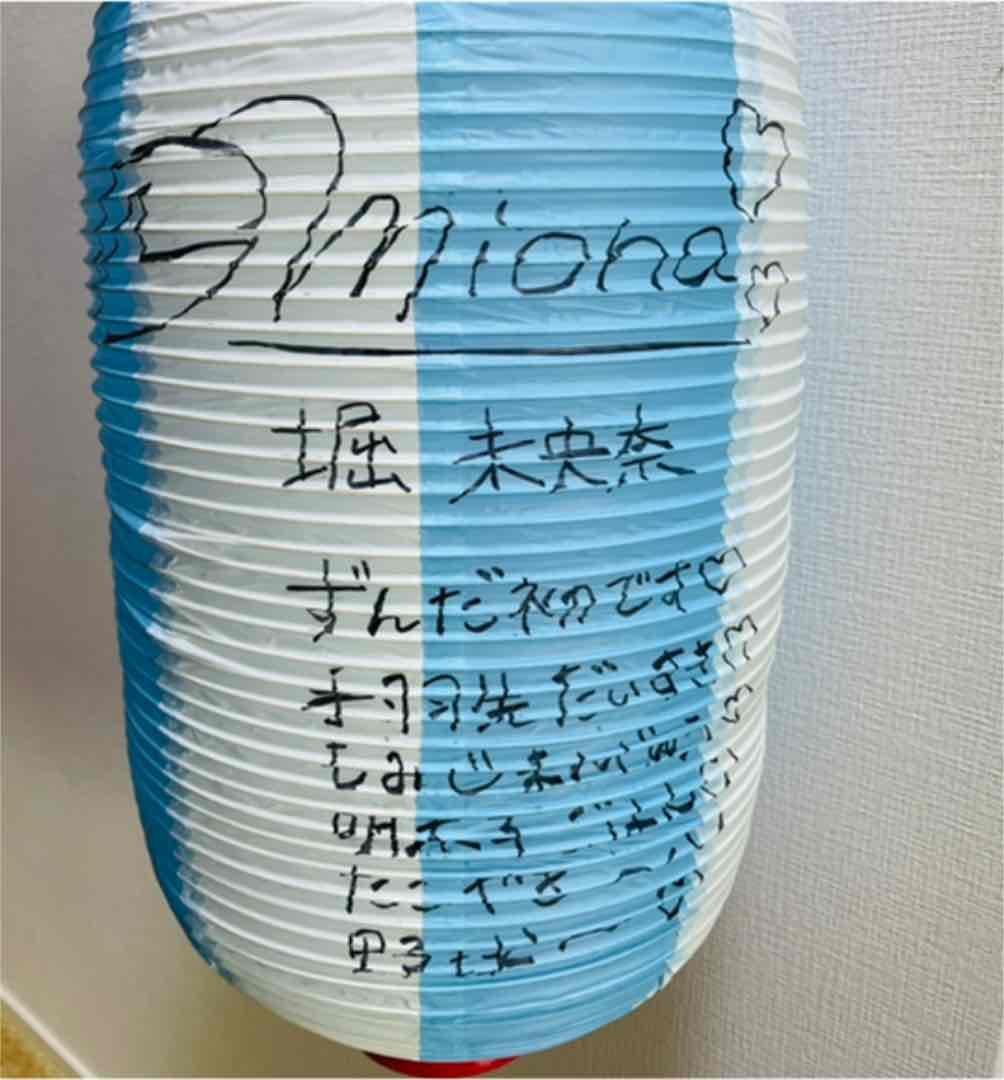 元乃木坂46 堀未央奈　サイン入り　提灯　のぎピク