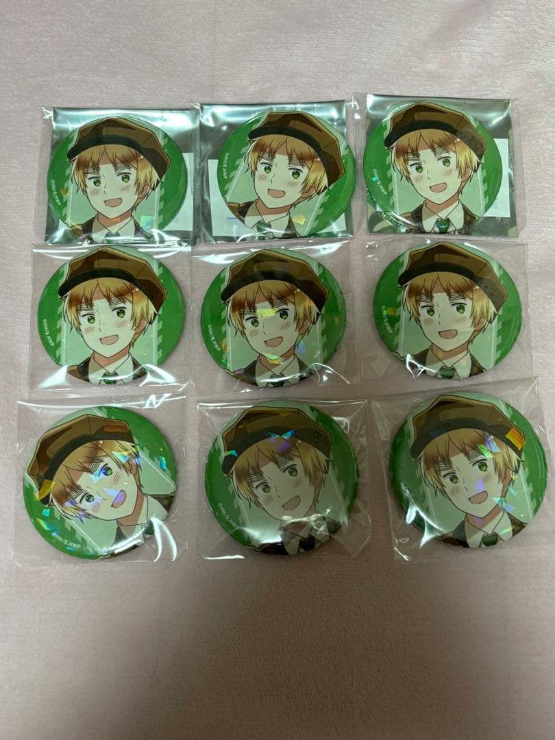 ヘタリア イギリス 郵便屋 缶バッジ ポストカード 12点セット