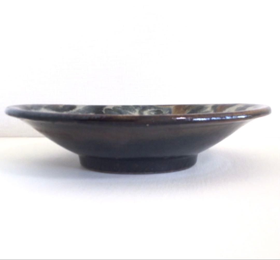 新品 菅原謙 10寸皿 やちむん 大皿料理 定価28000 フルーツ皿 工芸品