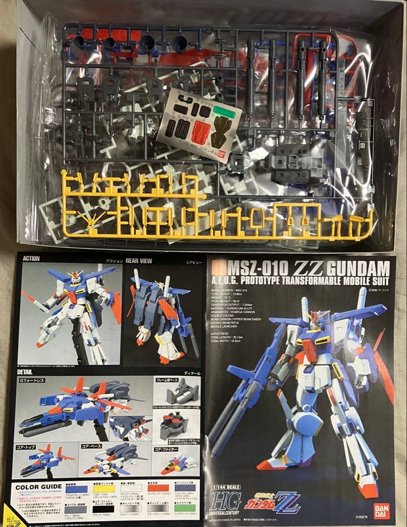 ガンプラHG ZZ関連 5種セット ZZ／キュベレイMk-Ⅱ／ガルスJ等 未組立