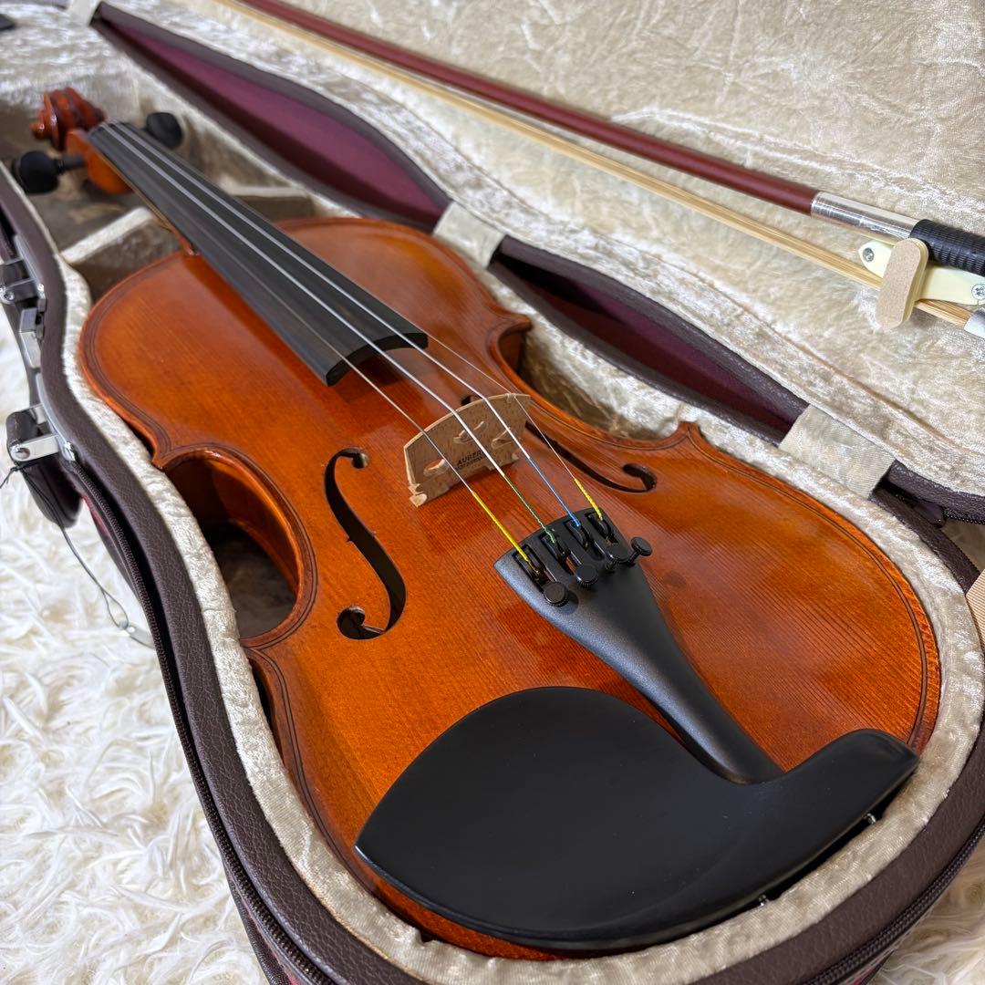 【極美品】K. SHIMORA NO.80 4/4 バイオリン ドイツ製 新品弓