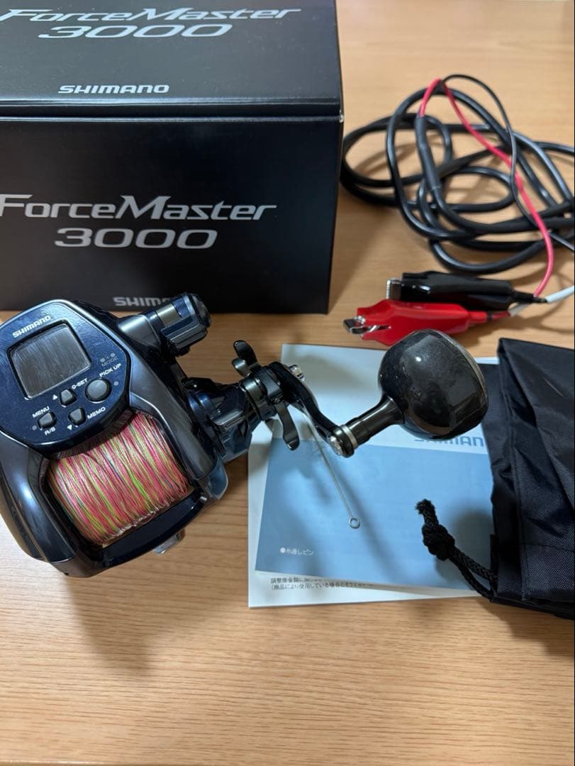 【SHIMANO ForceMaster3000】電動リール フルセット