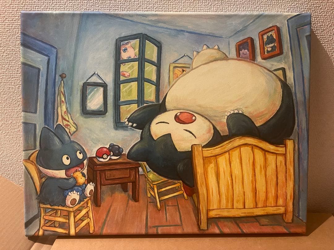 【証明書付】カビゴン/ゴンベ/ミュウ　キャンバスアート