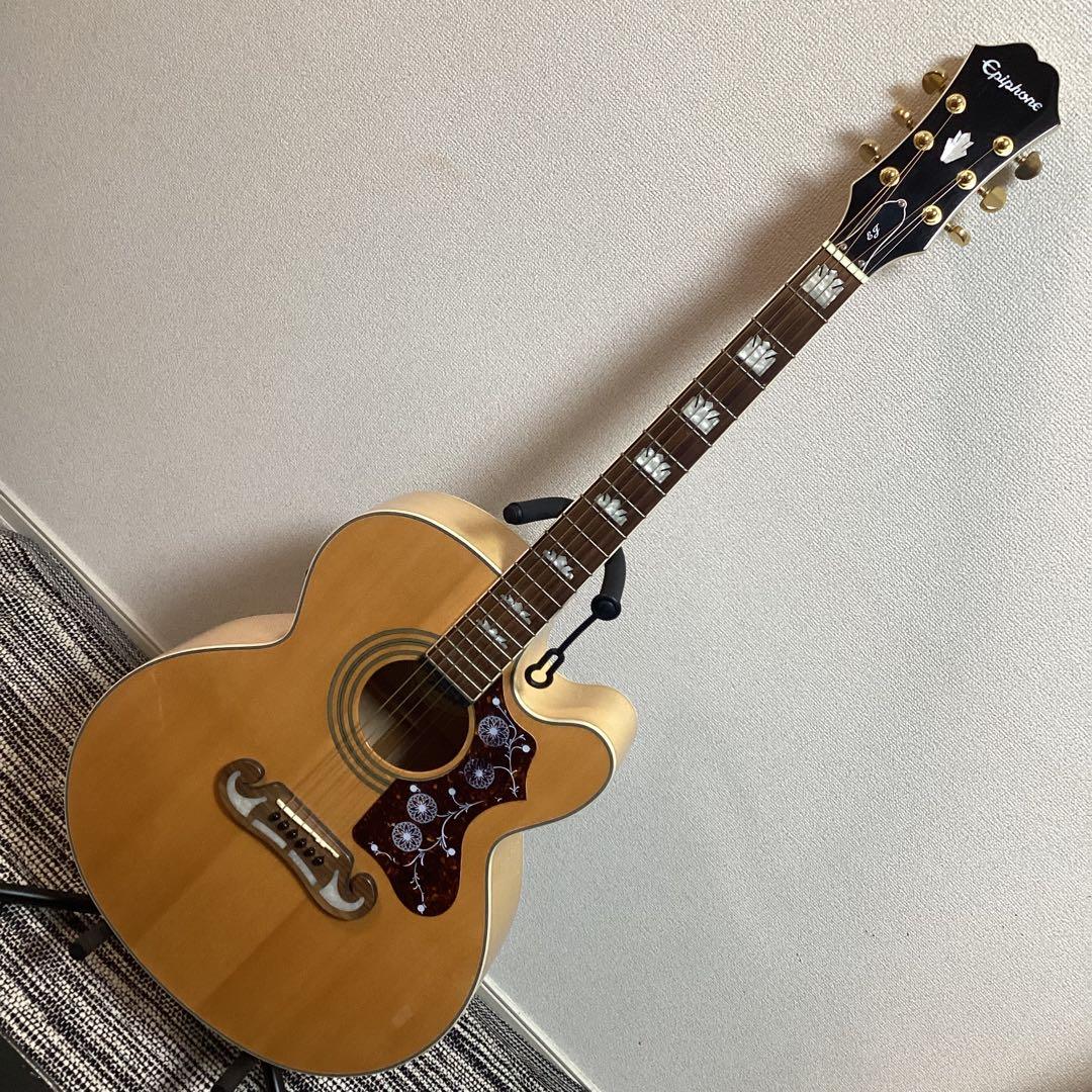 【美品】EPIPHONE EJ-200SCE/N
