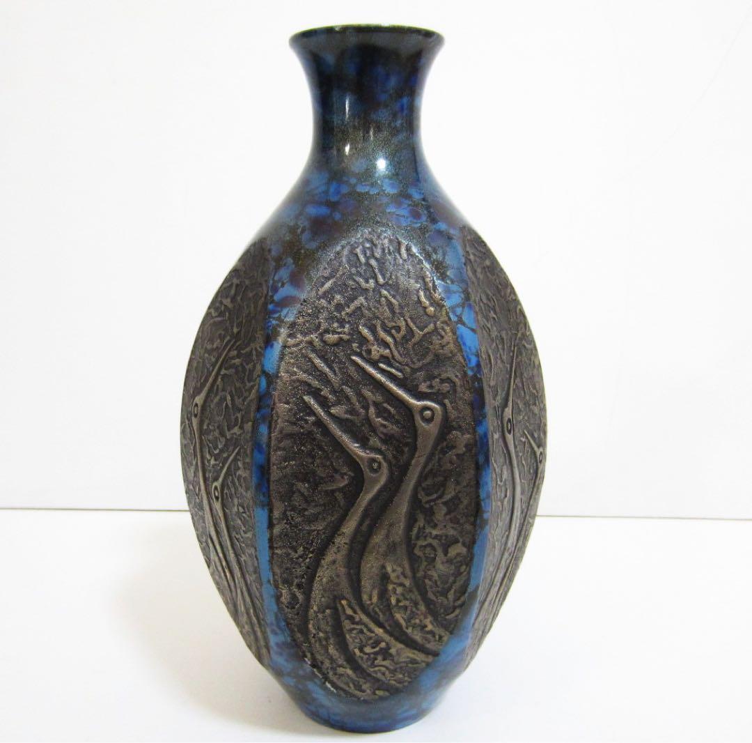 【未使用】高岡銅器 銅製花瓶 鶴地紋 伝統工芸 楽天市場価格 56,551円