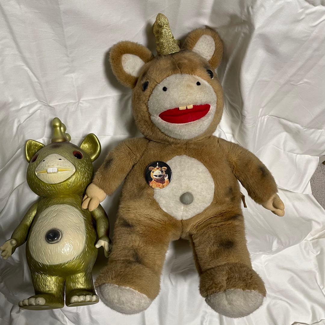 【激レア】 特大快獣ブースカぬいぐるみ ジャイアントブースカ ゴールド おまけ付