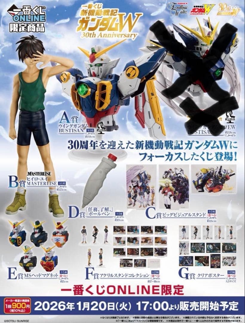 新機動戦記ガンダムW 一番くじ コンプリート②