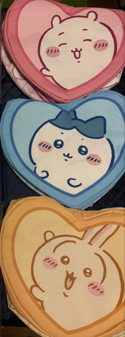 新品　アベイル　ちいかわ　ハチワレ　うさぎ　ハート型収納ボックス　3点セット販売