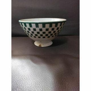 アンティーク　フランス 1900年代　市松模様　カフェオレボウル