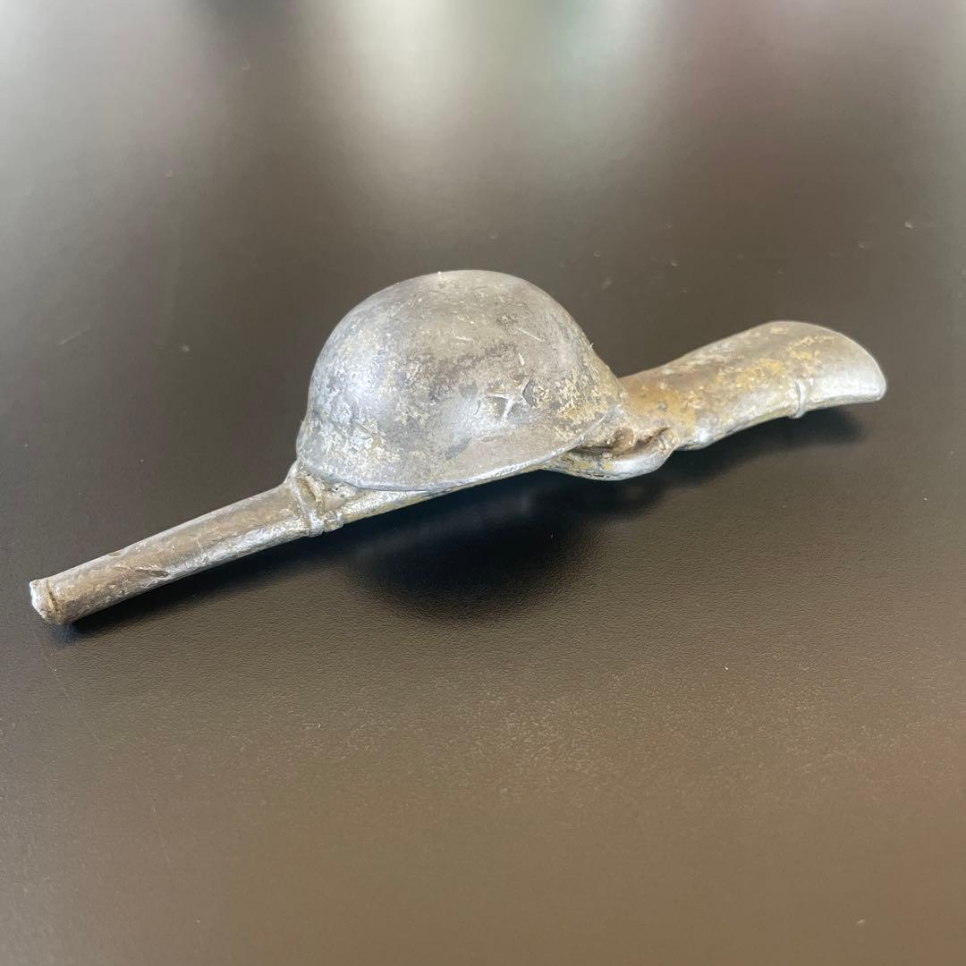 ★刻印有　文鎮　銃とカブト