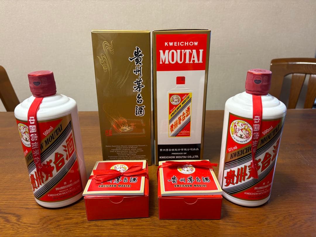 【バラ売り対応可】貴州茅台酒(マオタイ酒)　天女ラベル　2022年製　2本セット