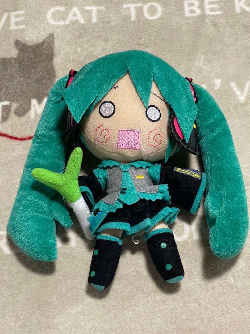 【激レア•入手困難•非売品】初音ミク ジャンボ ぬいぐるみ はちゅねミク