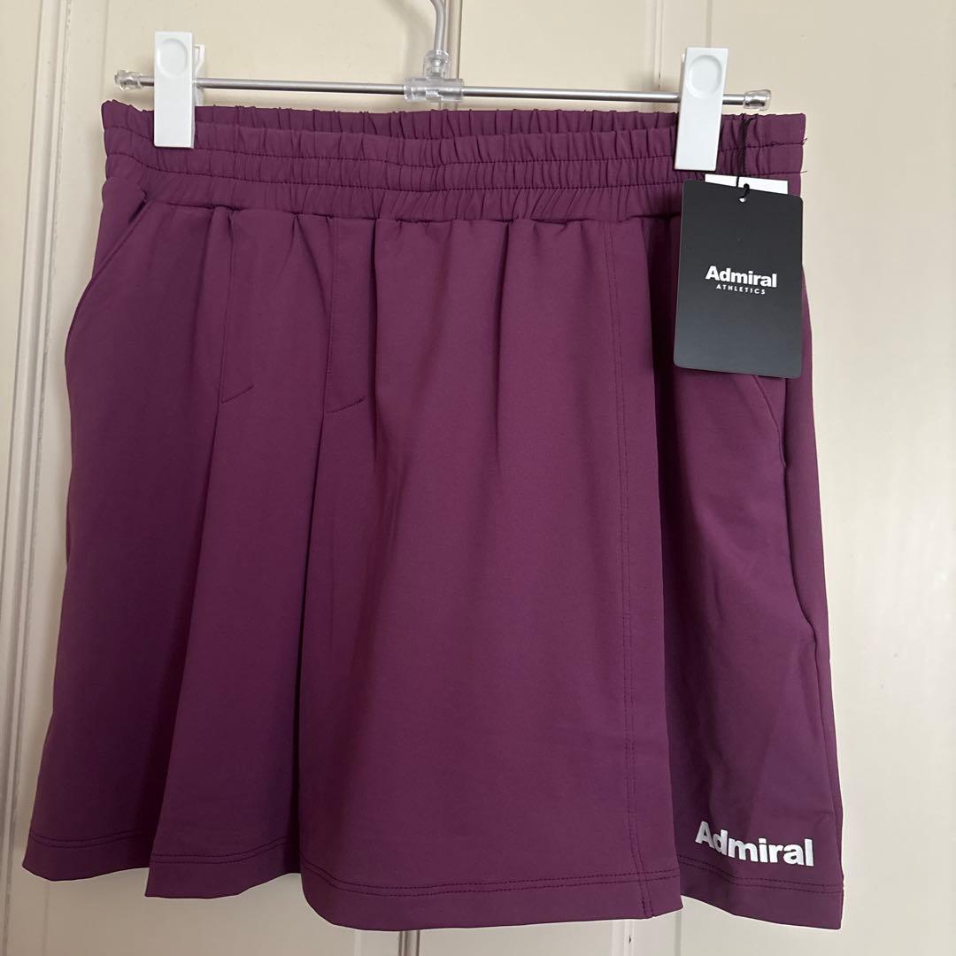 Admiral新品 未使用品Lサイズ パープル ラップスカート風ショートパンツ