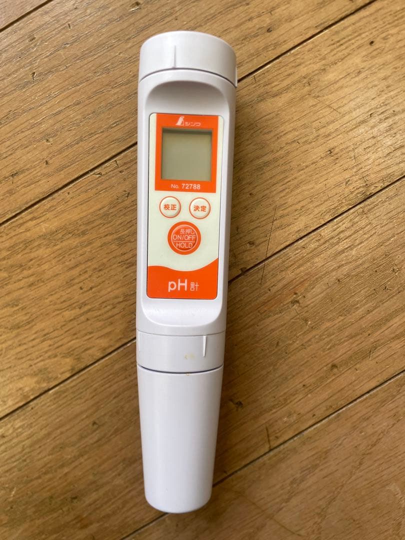 【中古品】デジタルph計 シンワ No72788 ペーハー測定 標準液2回分付