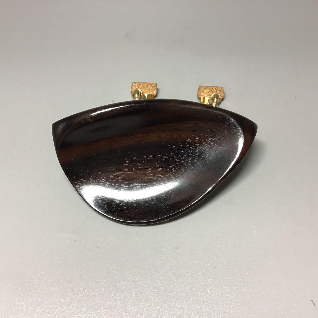 ドレスデン顎当て　縞黒檀　セミヒル型