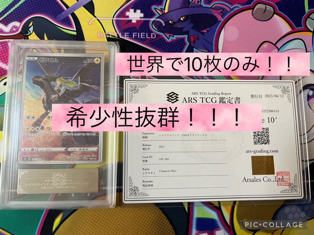 【世界で10枚】ゼクロムchr ARS10＋　極希少品！