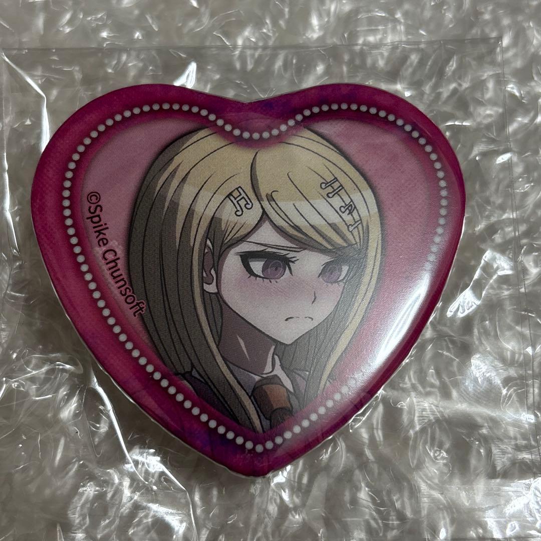 ダンガンロンパ テレ顔 照れ顔 ハート缶バッジ 赤松楓　ナンジャ　ダンロン