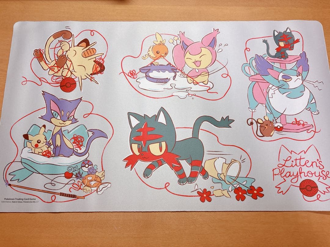 【中古品】ポケモンカード プレイマット ニャビー プレイハウス ねこびより　1枚