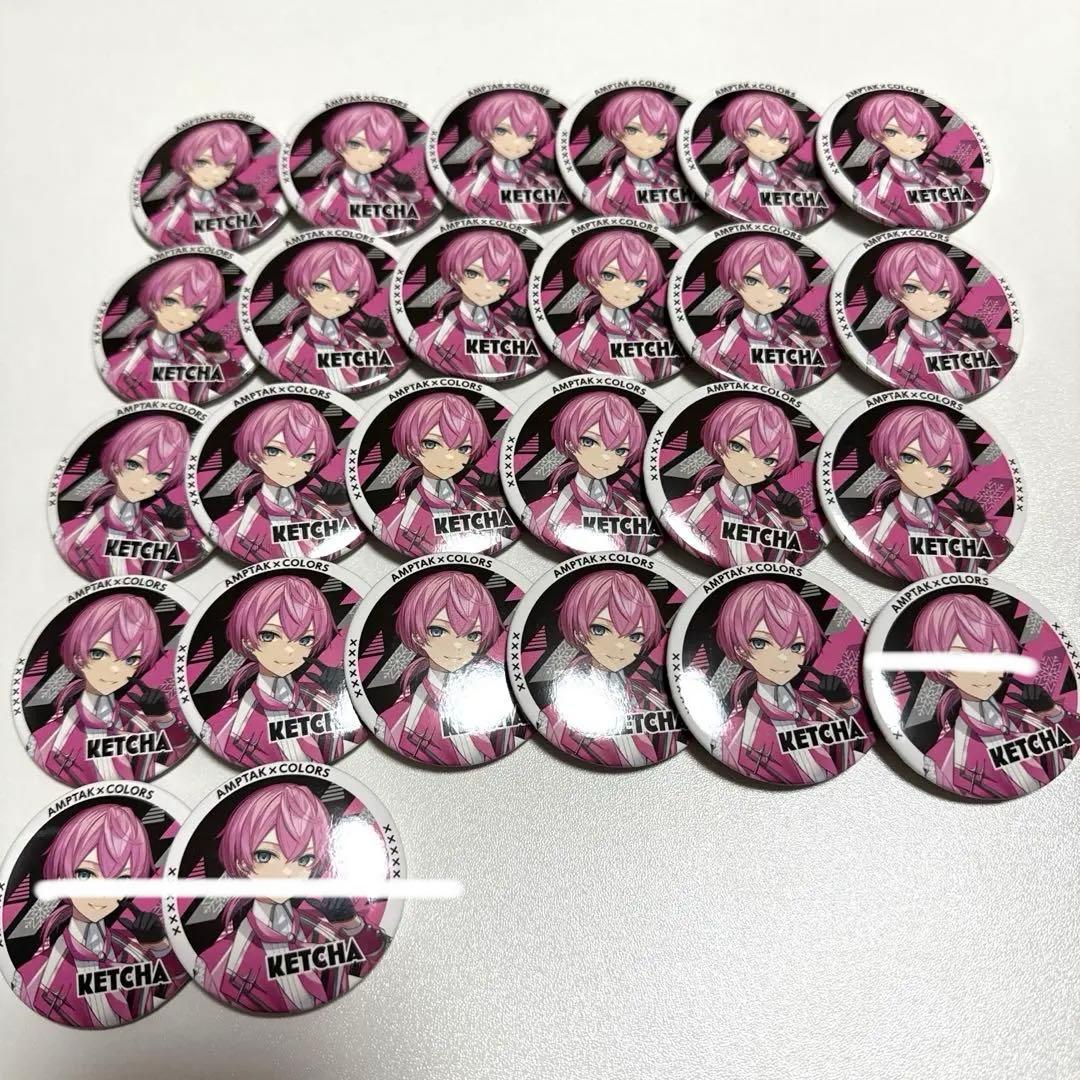AMPTAK×COLORS けちゃ 缶バッジ