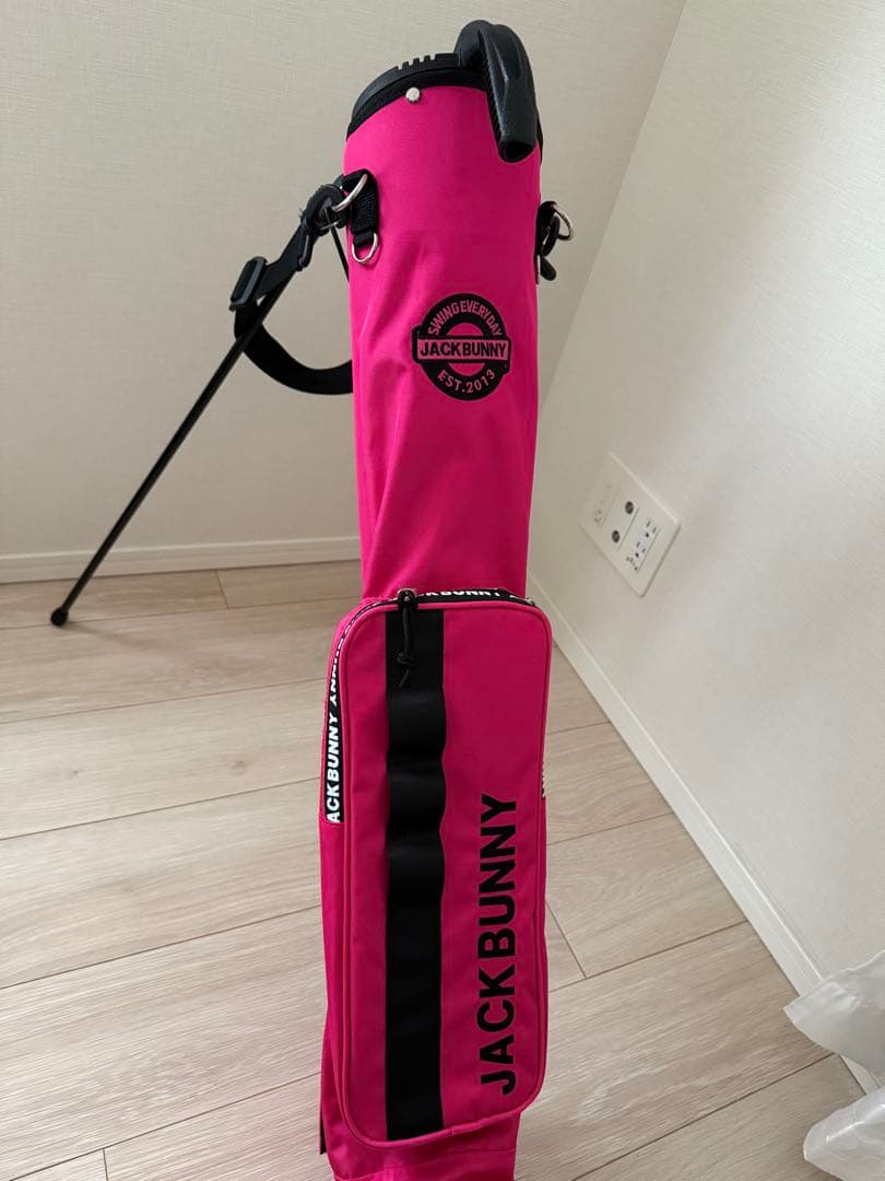 JACK BUNNY セルフスタンド　ゴルフバック　ピンク