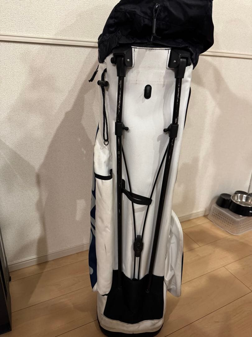 PING キャディバッグ スタンド付き ホワイト/ネイビー/レッド