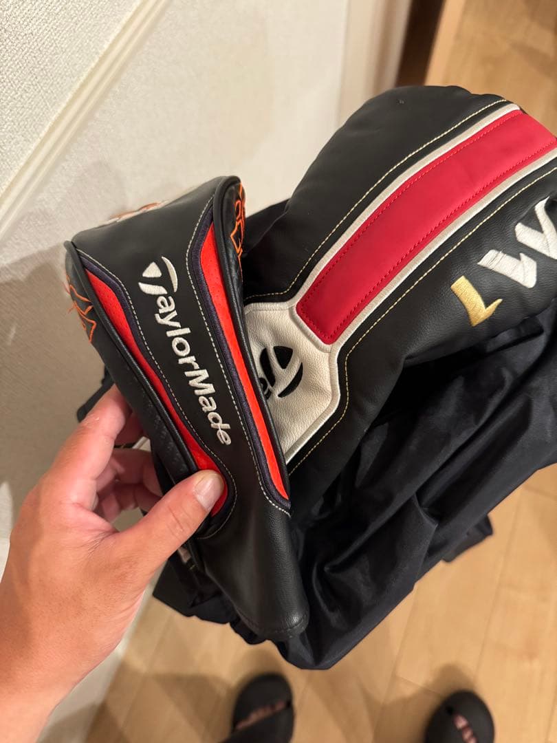 PING キャディバッグ スタンド付き ホワイト/ネイビー/レッド