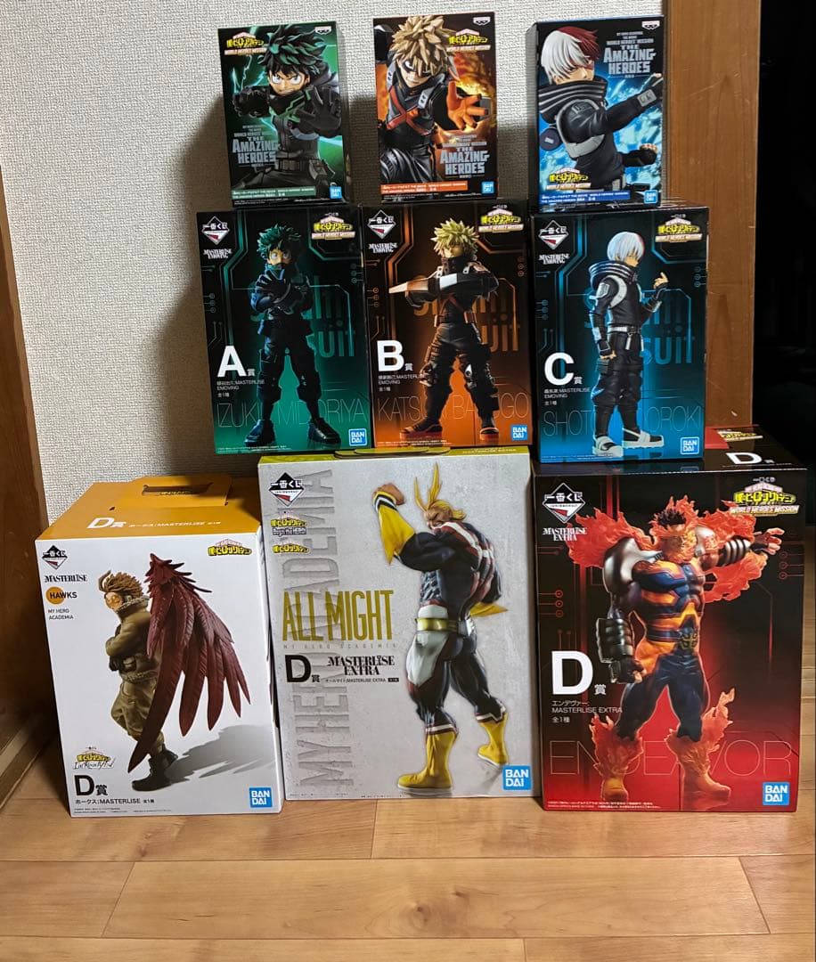 ヒロアカ一番くじ　ワールドミッション　ホークス　オールマイト