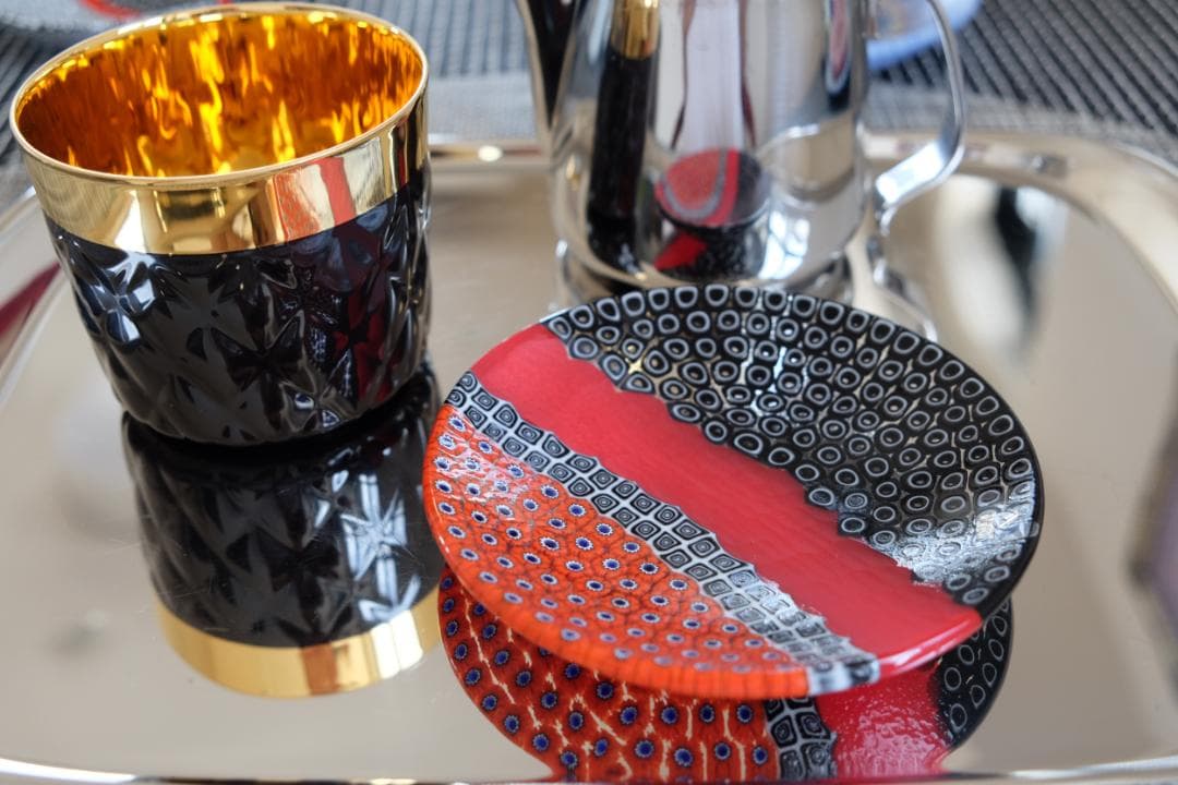 ベネチアンガラス ミルフィオリ プレート 検/モレッティ 皿 チェア カッシーナ