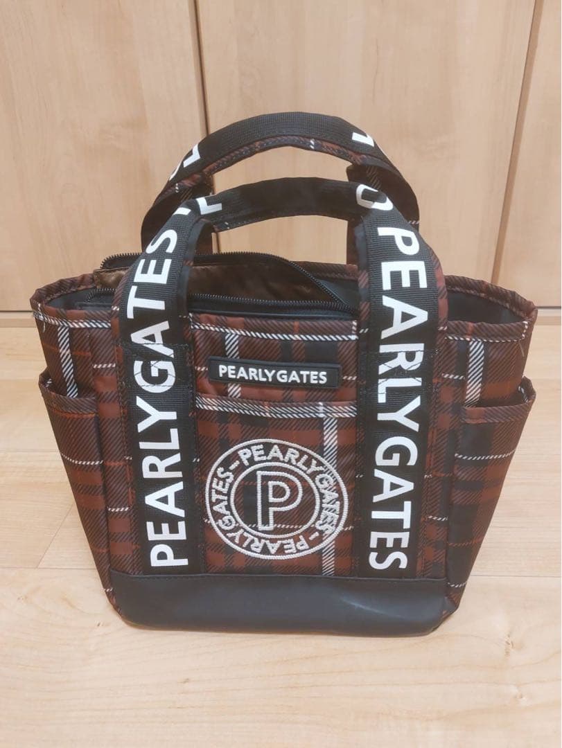 PEARLY GATES チェック柄ゴルフバッグ
