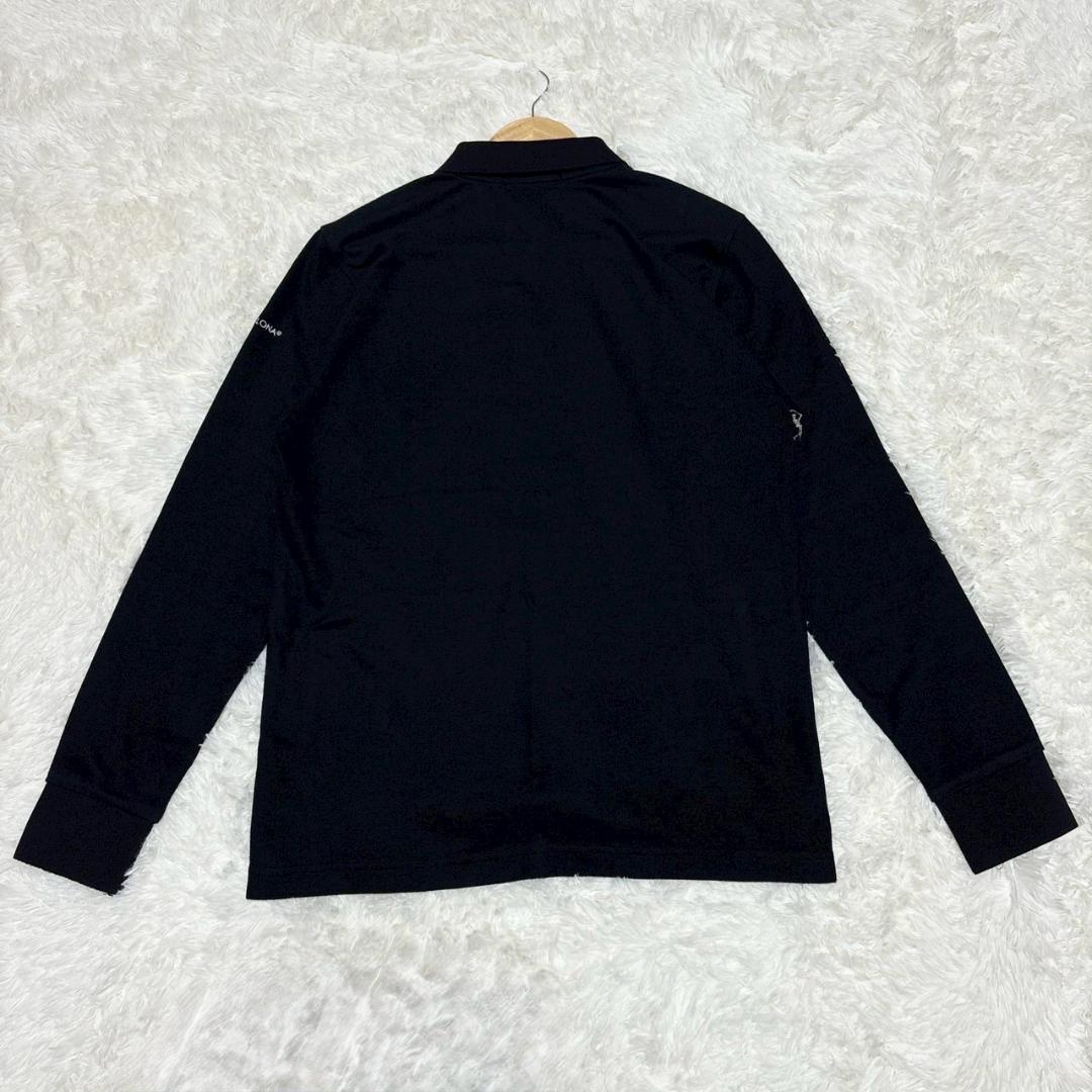 MARK&LONA 黒 長袖ポロシャツ 48 M〜L相当 近年モデル