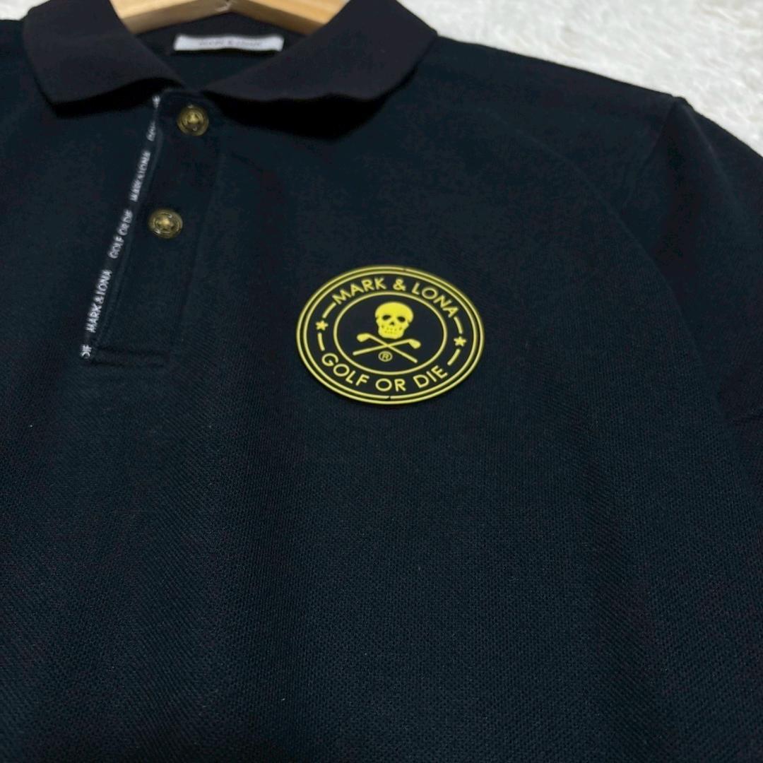 MARK&LONA 黒 長袖ポロシャツ 48 M〜L相当 近年モデル