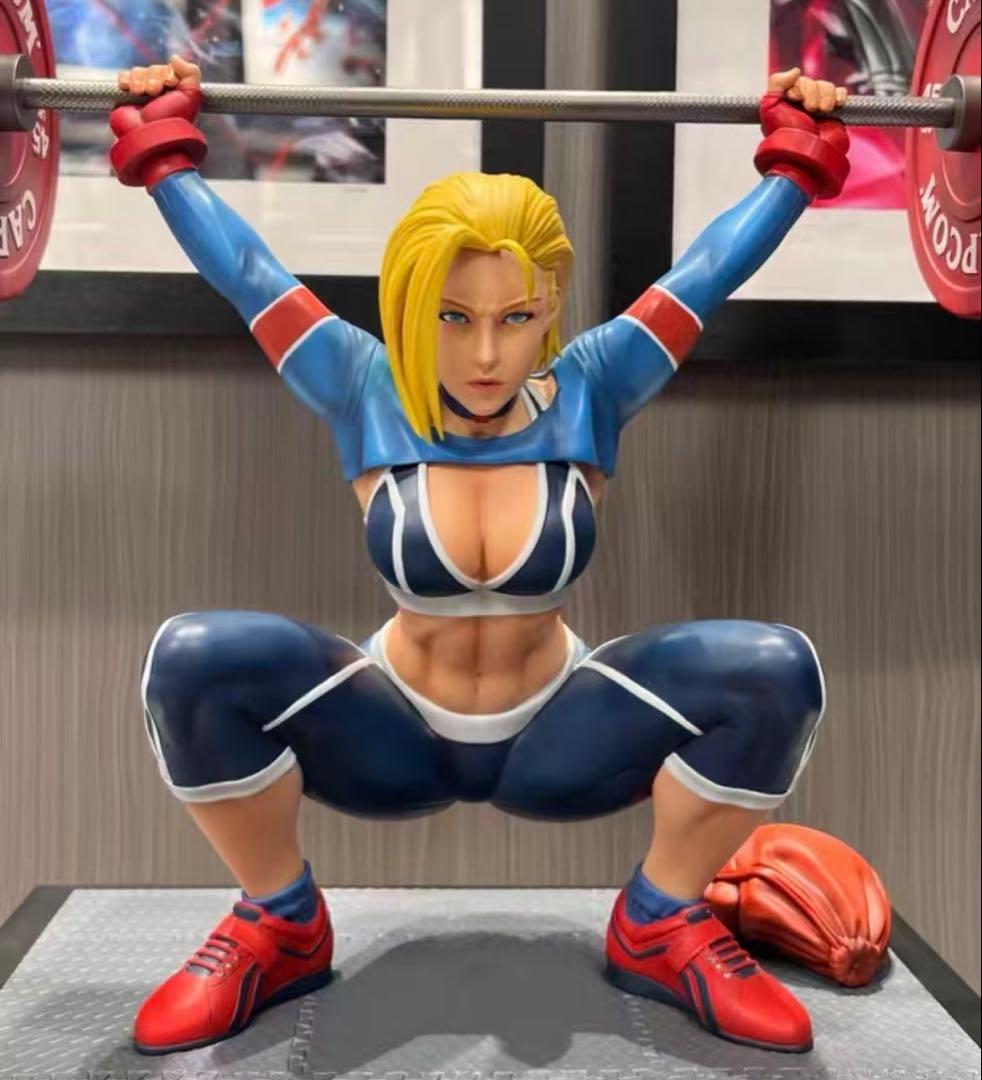 ストリートファイター Pcsキャミィ・ホワイト重量挙げ スタチュー フィギュア