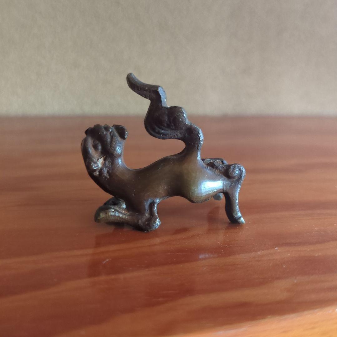 金属製 動物工芸品 犬の形