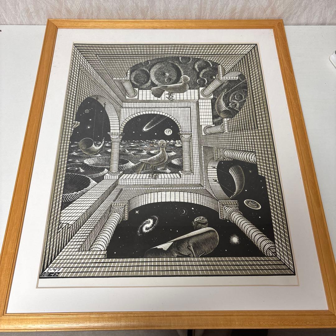 ヴィンテージ M.C. Escher ”もう一つの世界” ポスター　エッシャー