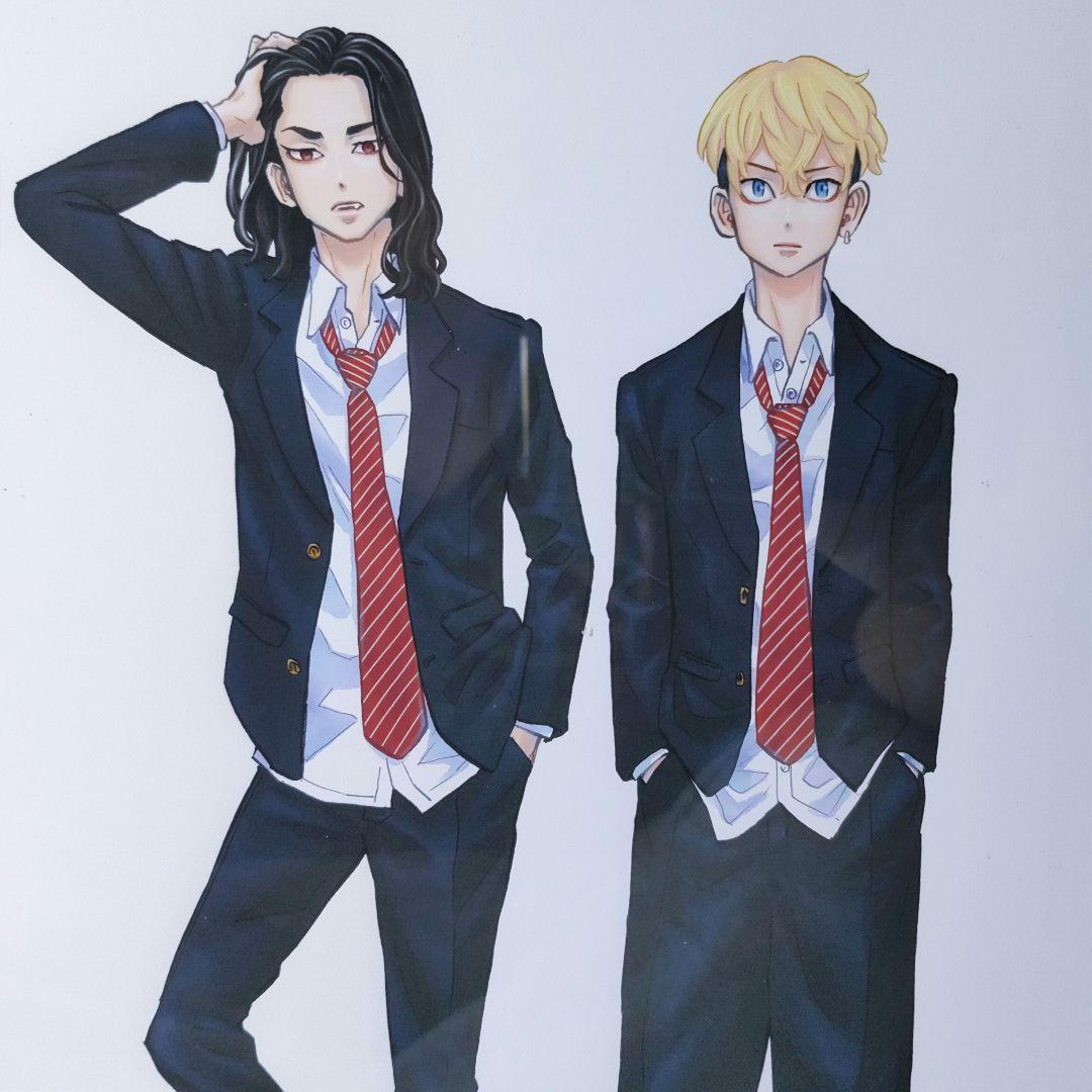 新品 キャラファイングラフ 場地圭介 松野千冬 東京卍リベンジャーズ 複製原画