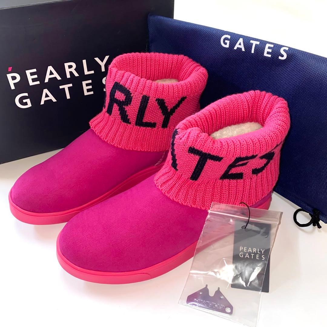 PEARLYGATES 053-1292102 ピンク ゴルフシューズ 箱あり