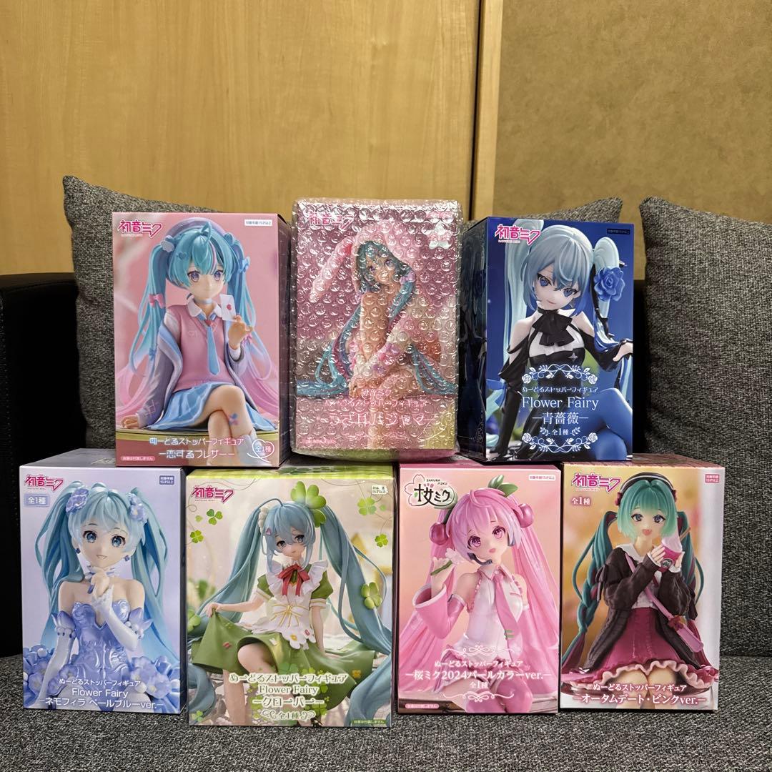 初音ミク ぬーどるストッパー フィギュア 7点セット まとめ売り
