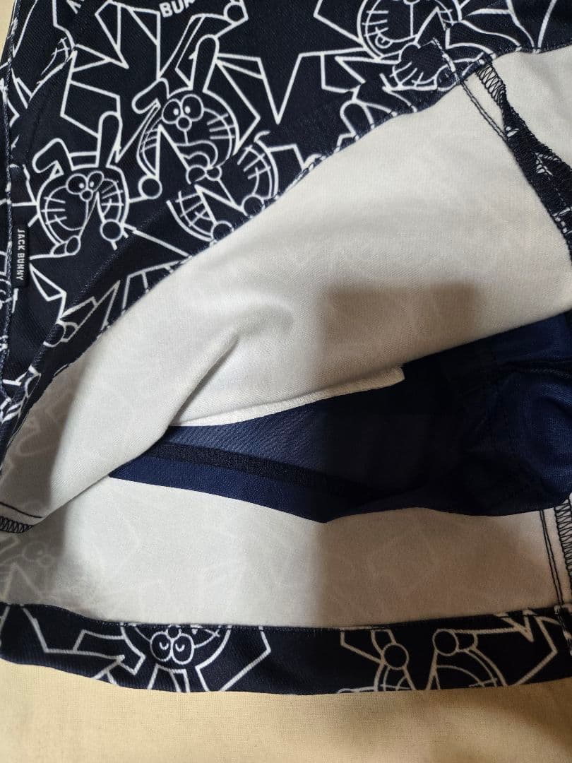 ドラえもん ジャックバニー　コラボ　裏起毛スカート　0　サイズ　S　ネイビー