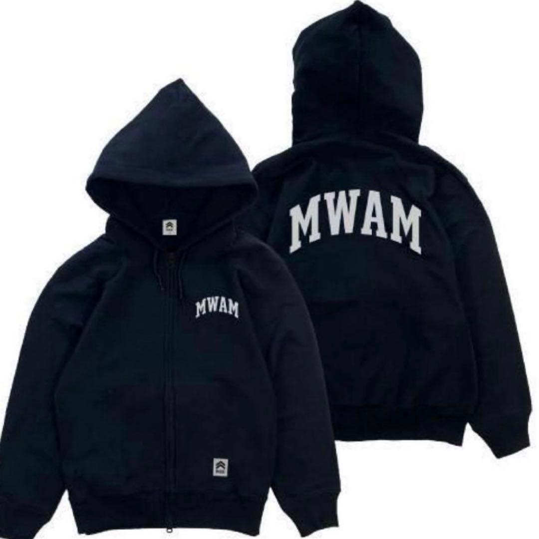 MWAM フルジップフーディ 黒