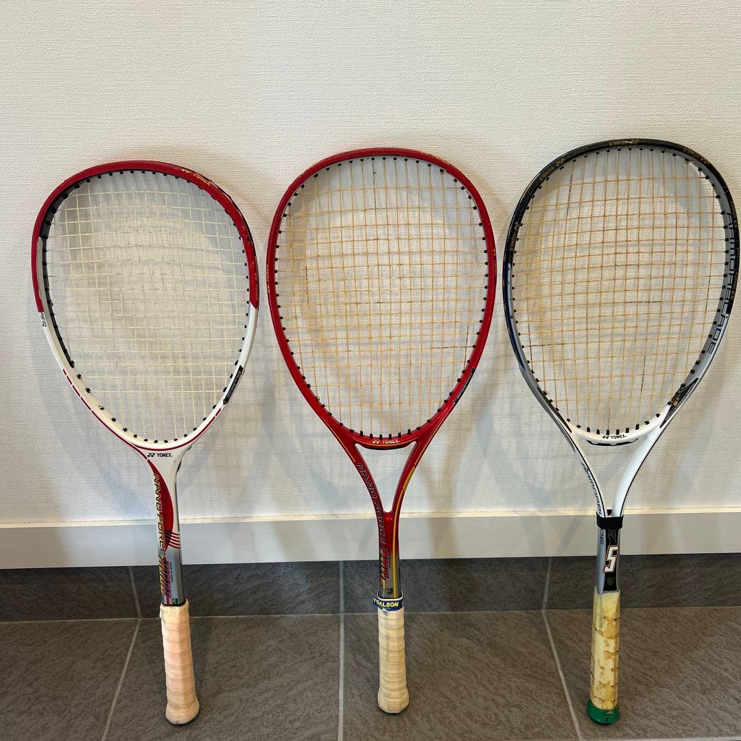 YONEX ソフトテニスラケット3本