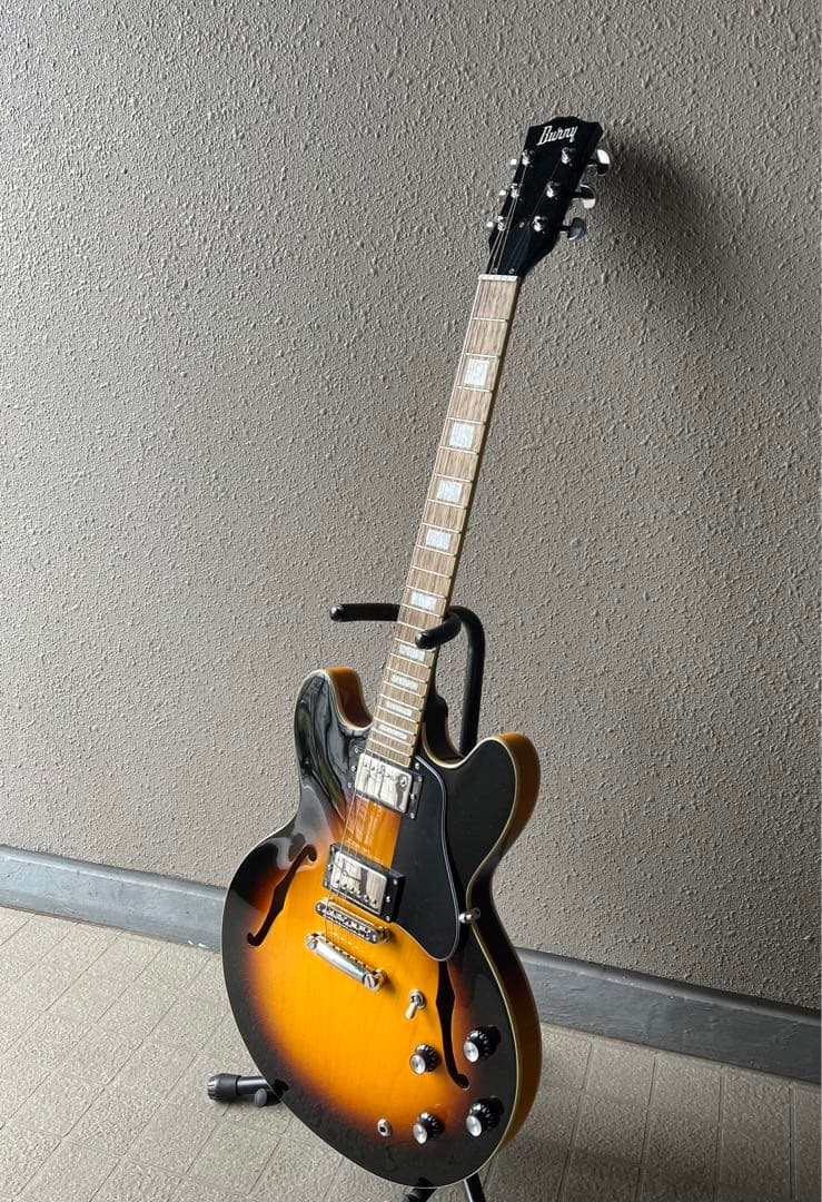 Burny SRSA-65 335 セミアコ GOTOH製マグナムロック交換