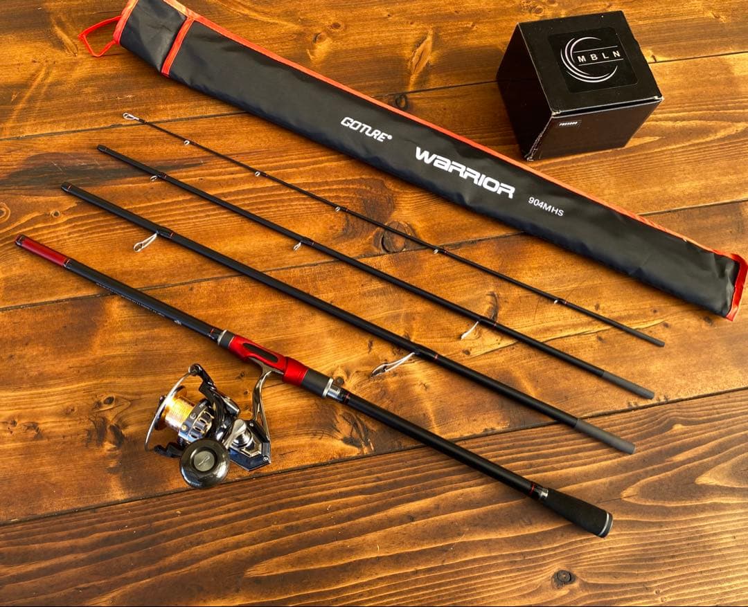 ショアジギングセット　9ft 青物　パックロッド　サーフ　ライトショアジギング