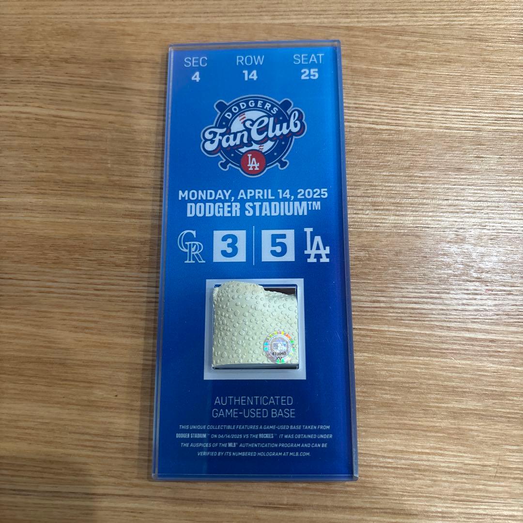 ドジャースファンクラブ MVP会員限定 チケット ベース 大谷翔平