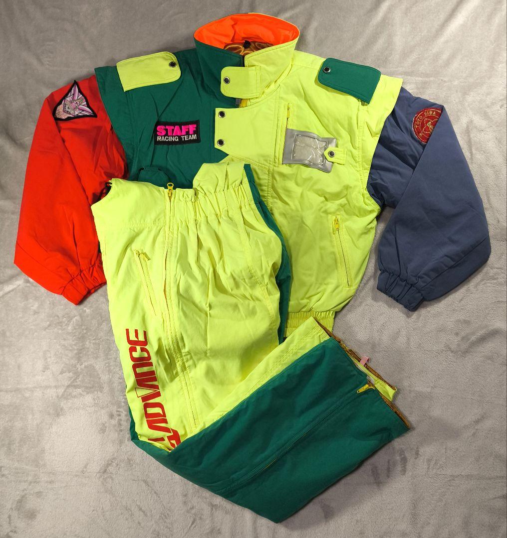 ADVANCE SKI RACING TEAM スタッフ スキーウェア 上下 M