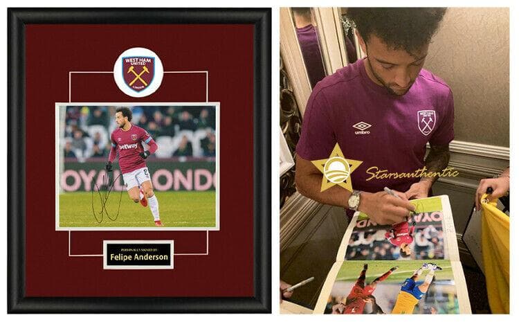 直筆サイン入り写真 フェリペ・アンデルソン・ペレイラ・ゴメス  SA鑑定済