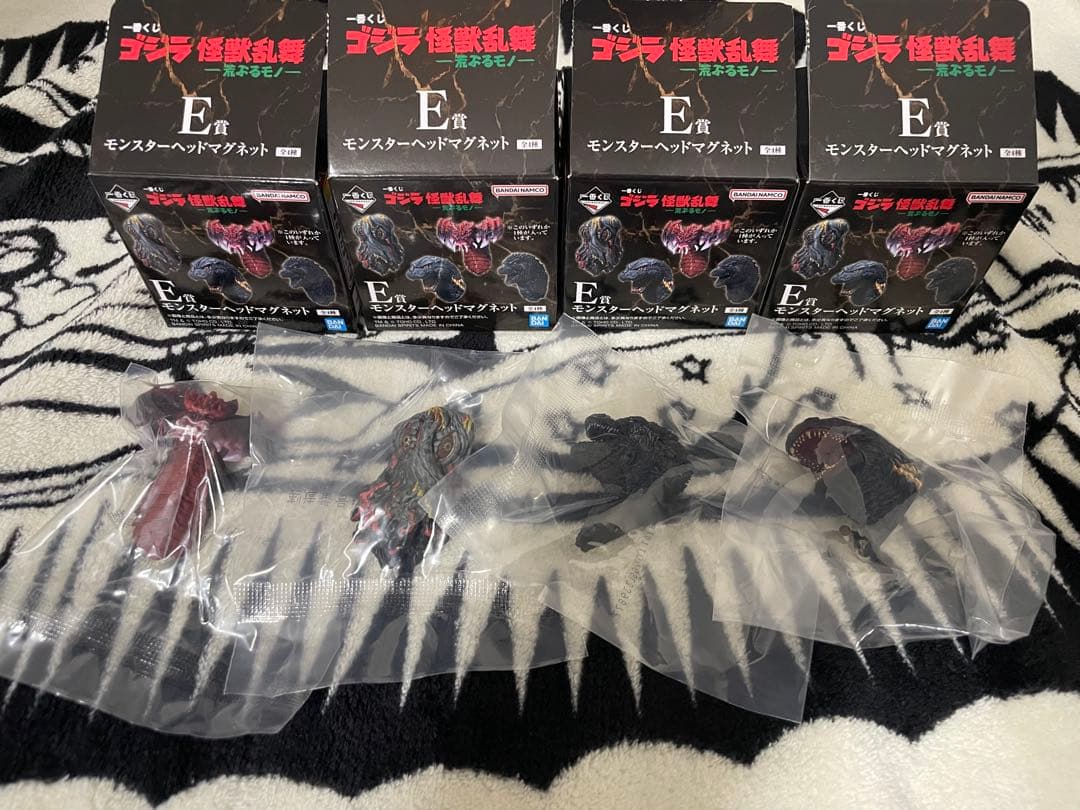 一番くじ ゴジラ 怪獣乱舞〜荒ぶるモノ〜B賞、C賞、D賞ラストワンセット+オマケ