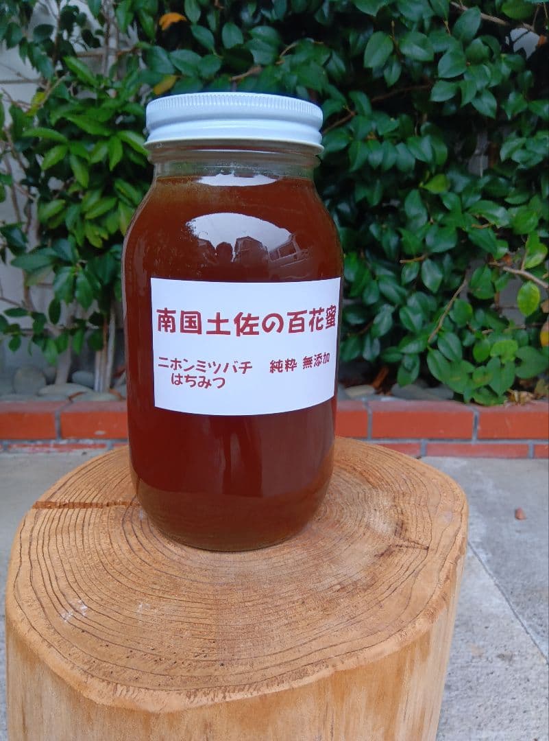 南国土佐の百花蜜　ニホンミツバチ蜂蜜1200g　無添加　無加工　たれ蜜