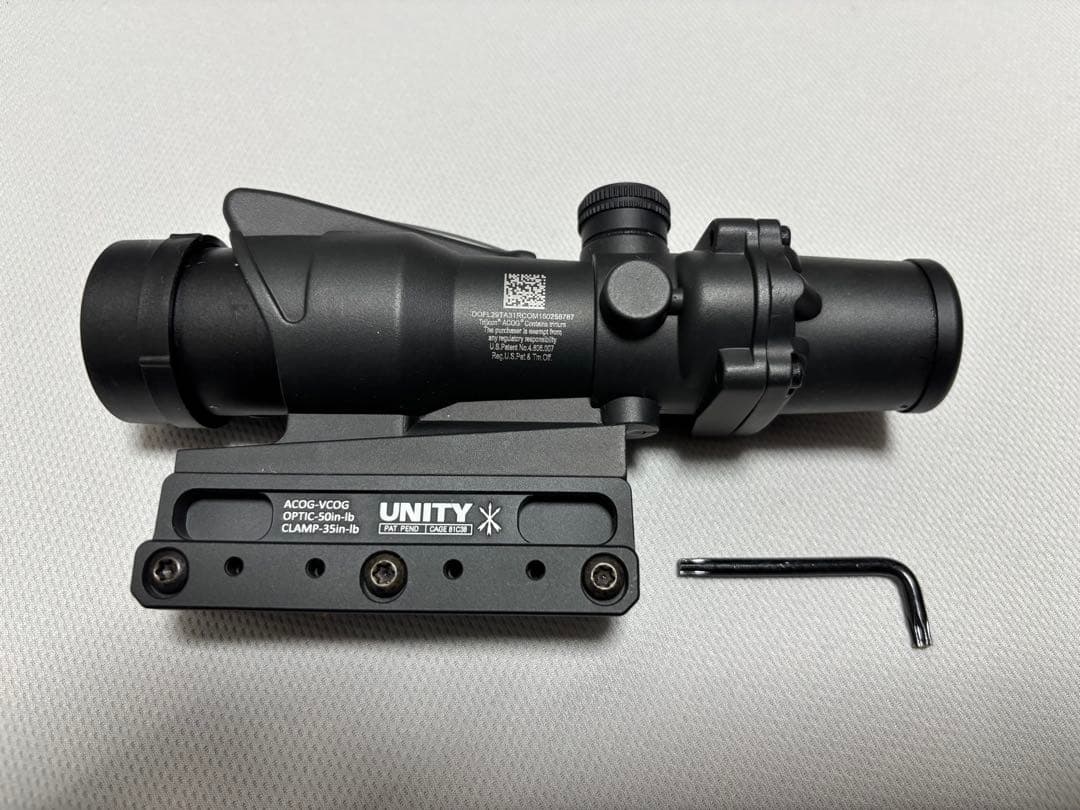 ACOG4倍グリーンドット 別売キルフラッシュ　UNITYハイマウントセット