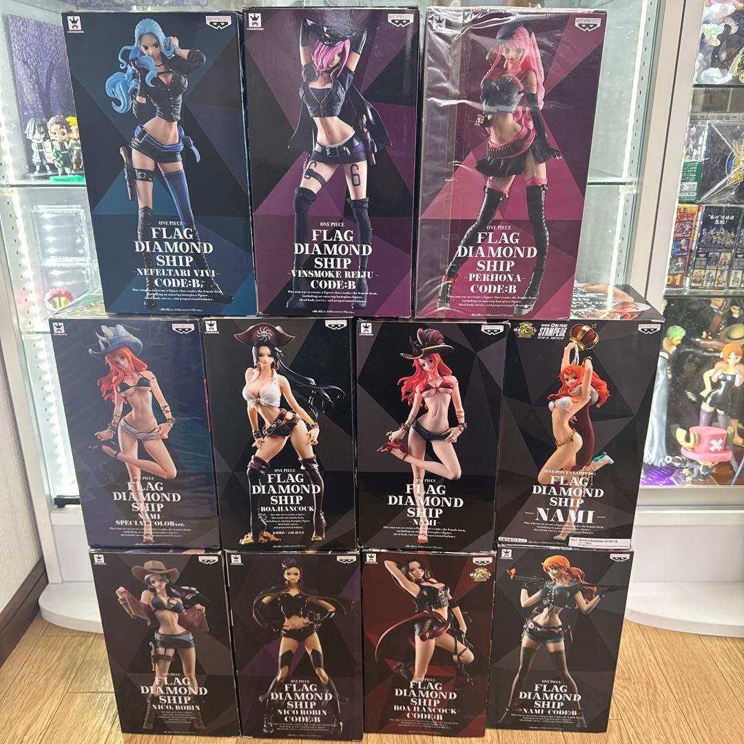 内袋未開封　ワンピース　フィギュア　フラッグダイアモンドシップ　１１点セット