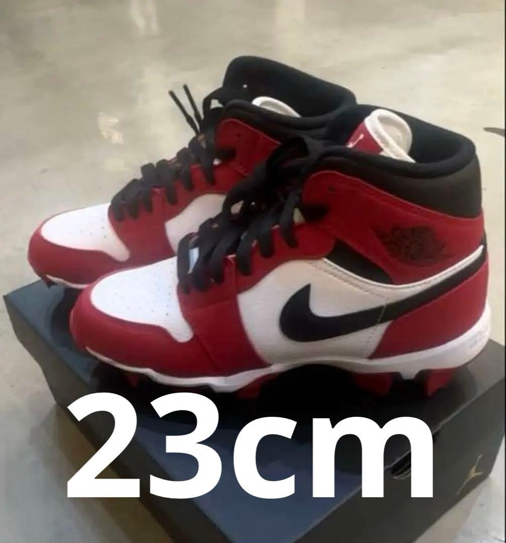 激レア23cm Jordanミドル少年野球スパイク シカゴカラー
